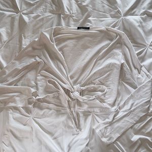 Brandy Melville long sleeve tie top